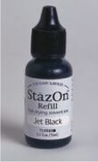 Stazon Ink Pad Jet Black or Jet Black Reinker or Stamp Pad and Reinker -   Finland